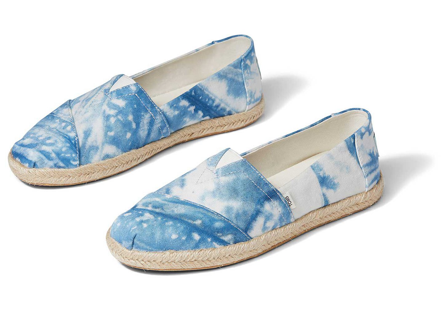 Toms Espadryle Damskie Niebieskie/Białe - Alpargata Plant Dye - 58LNCVOGB